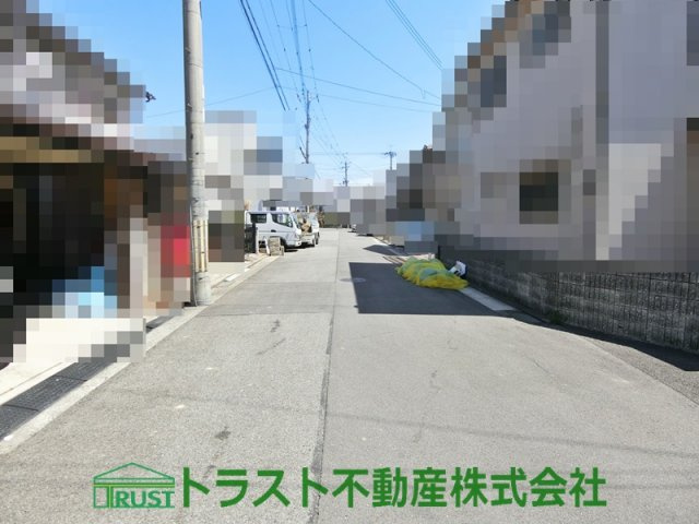 明石大久保町大窪Ⅱ　新築戸建の前面道路含む現地写真