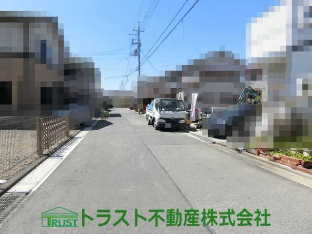 明石大久保町大窪Ⅱ　新築戸建の前面道路含む現地写真