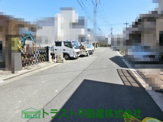 明石大久保町大窪Ⅱ　新築戸建の前面道路含む現地写真
