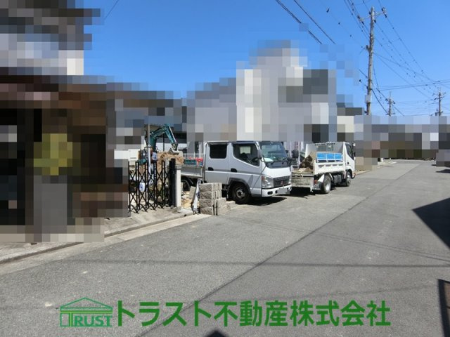 明石大久保町大窪Ⅱ　新築戸建の前面道路含む現地写真