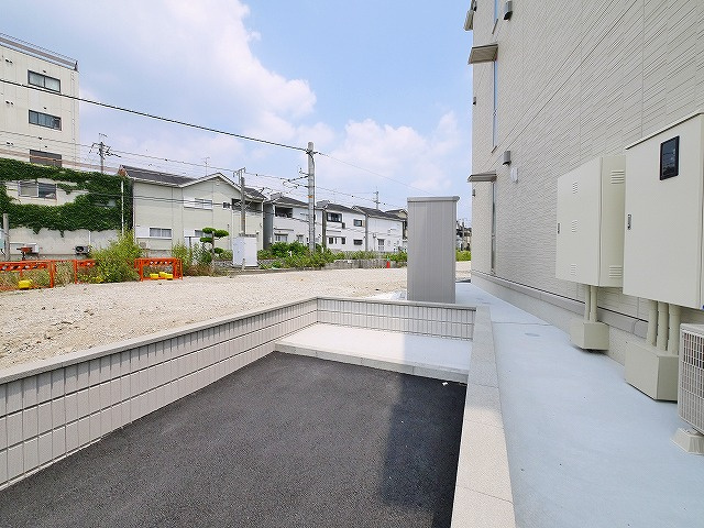 コーポ大安寺Ⅲのその他共用部分|駐輪場（工事中）