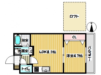 【間取り】 | Mスマート野芥駅前