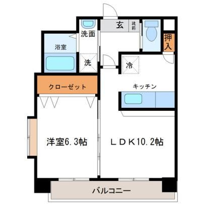 スプレーモ田代の間取り