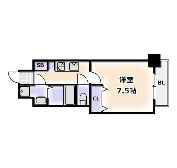 【間取り】 | ワールドアイ難波南ミラージュ