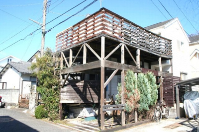 【外観】 | 茅ヶ崎市白浜町　広々ウッドデッキ付き一戸建て