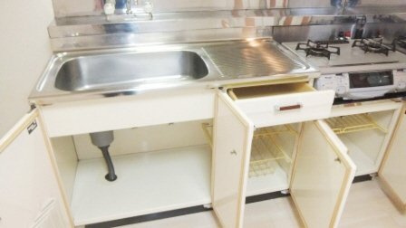プラーティット本中山のキッチン|使い勝手の良いキッチンです（実際のお部屋はガスコンロ未設置）
