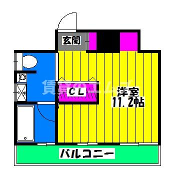 【間取り】 | ソレイユメゾン大橋 | ソレイユメゾン大橋の間取り