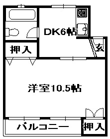 【間取り】 | 丸カントリーコーポ | 間取りです