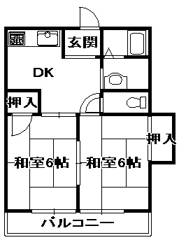 【間取り】 | 谷川荘 | 間取りです