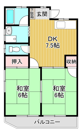 【間取り】 | 谷川荘 | 間取りです
