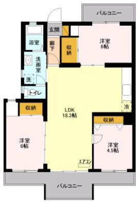 ハイツ南の間取り