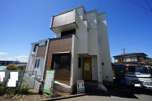 保土ヶ谷区釜台町全２棟　新築戸建【成約】の外観|保土ヶ谷区釜台町 全2棟の新築分譲住宅、1号棟です。