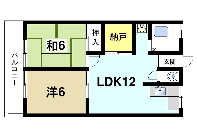 マンション芝の間取り|広々とした間取りです。