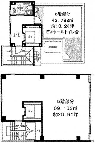台東区雷門２丁目の店舗一部の間取り