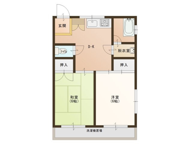 コーポ裾野Ｂ棟の間取り