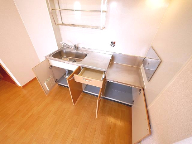 バードヒル　Ａ棟（上之庄）のキッチン|使いやすいキッチンです