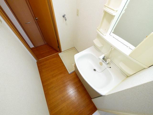 バードヒル　Ａ棟（上之庄）の独立洗面台|独立洗面化粧台が付いています