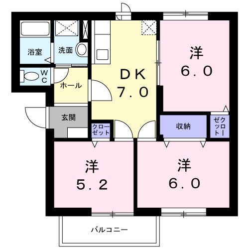 【間取り】 | パークアベニューＢ