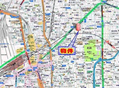 【地図】 | 中崎コーポ | 大阪梅田が生活拠点！！