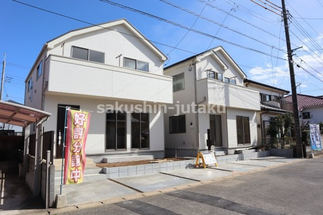 八千代市八千代台東５丁目　新築戸建　全２棟最終１棟　旧開発分譲地内　南西側６ｍ公道面の外観