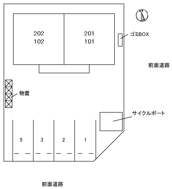 マテリアルの区画図
