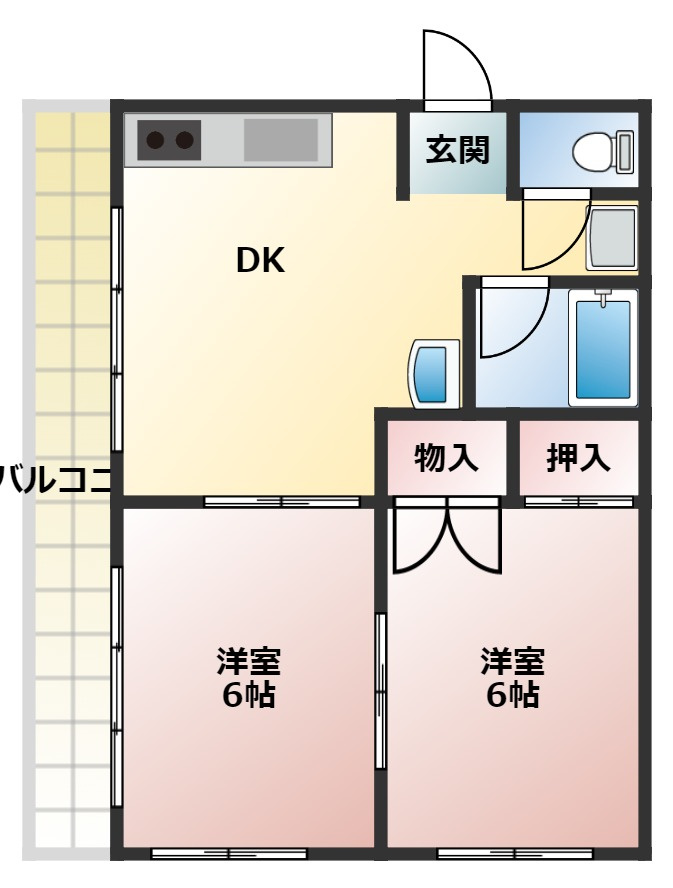 江藤コーポの間取り
