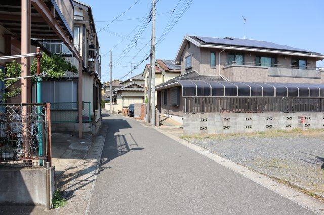 花見川区幕張町2丁目　売地　約４３坪　建築条件なし　更地　みはらし台分譲地内の前面道路含む現地写真