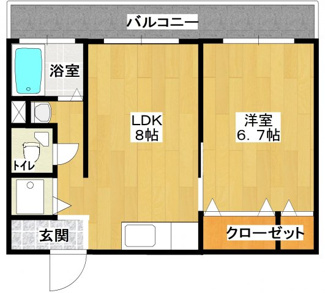 【間取り】 | 山内ビル | 山内ビル　４６号室