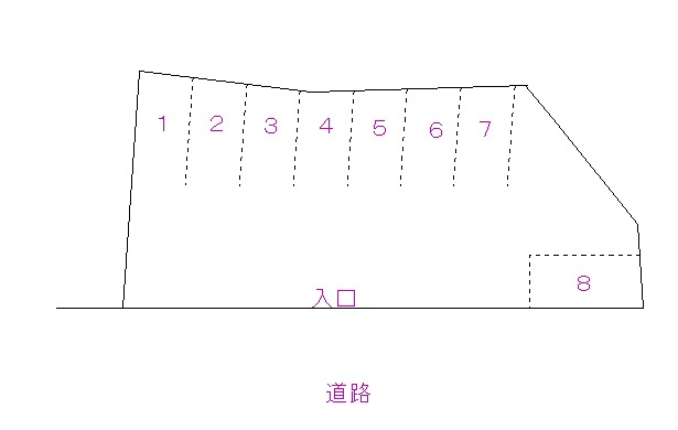 【区画図】 | 肥塚3丁目駐車場