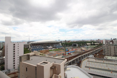 【展望】 | ステイツアクス阿倍野鶴ヶ丘 | 眺望良好　長居陸上競技場が目の前です♬