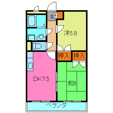 コスモハイツの間取り