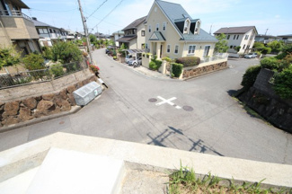 【周辺】 | 2019年6月撮影、1号地前面道路を俯瞰で