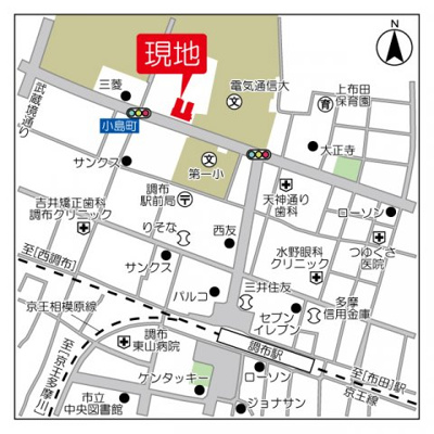 【地図】 | ベルエア調布