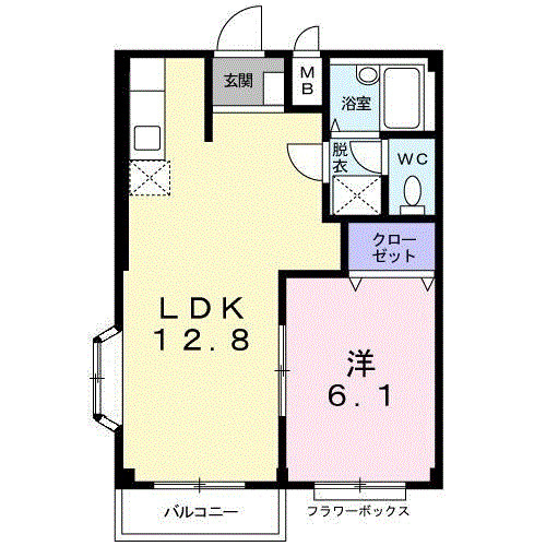 カーサ水海道の間取り