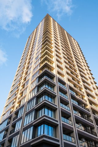 【外観】 | 【外観】地上25階建て、総戸数143戸の高層タワーマンション！モザイクタイル貼りの美しい外壁！