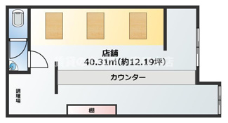 【間取り】 | メゾン宝１F山下様店舗