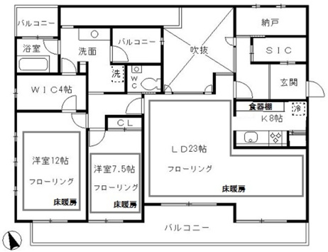 【間取り】 | tesoro麻布笄町