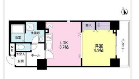 ＲＡＦＦＩＮＥ　ＴＥＲＲＡＣＥ(ラフィーネテラス)の間取り|ＲＡＦＦＩＮＥ　ＴＥＲＲＡＣＥ(ラフィーネテラス)の間取りです、角部屋、洋室壁一面のクローゼットです