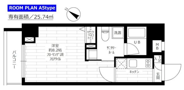 ステージファースト東大前の間取り|1K
