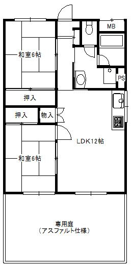 【間取り】 | コーポ飯原