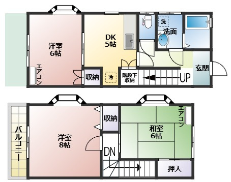 【間取り】 | 真舟コーポなか