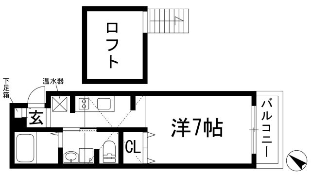 【間取り】 | レオパレス清荒神LA1