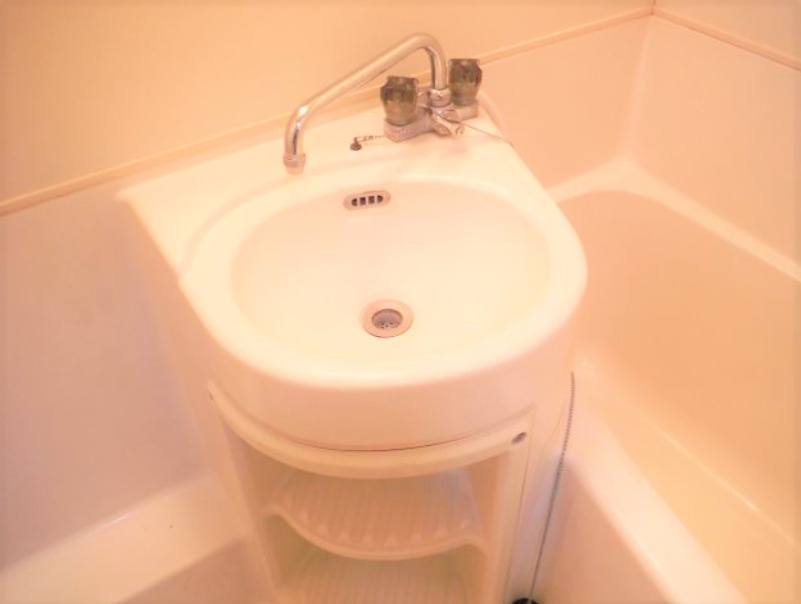 メディカルコーポIの洗面所|ゆったりとスペースのある洗面所