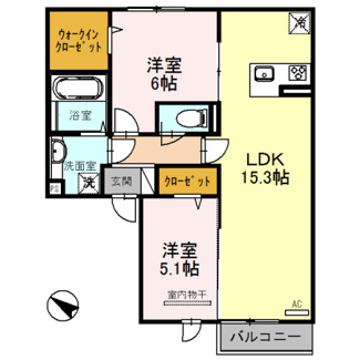 【間取り】 | ヴィラアステール　Ｂ棟
