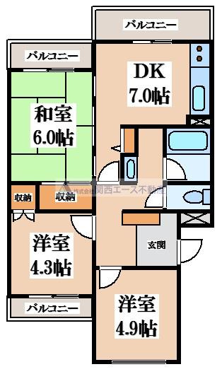【間取り】 | メゾン芝花