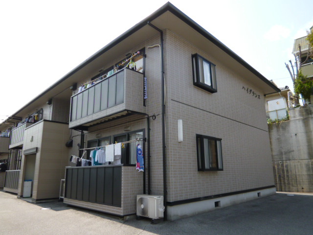 倉敷市真備町箭田のアパートの外観