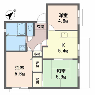 【間取り】 | ブランヴェール東助松
