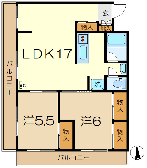 【間取り】 | アメニティ３５
