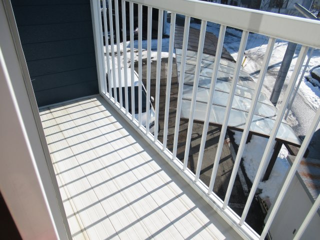 ムツミハイツAのバルコニー|バルコニー付きです