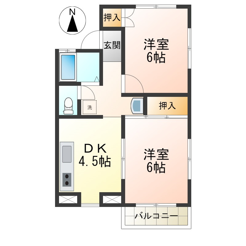 メゾンロイヤルＡの間取り